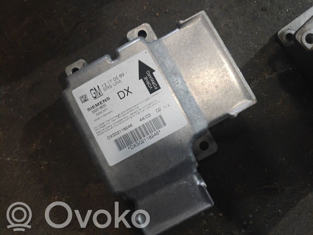 Unidad de control/módulo del Airbag   13170589,330518650,DX,SIEMENS