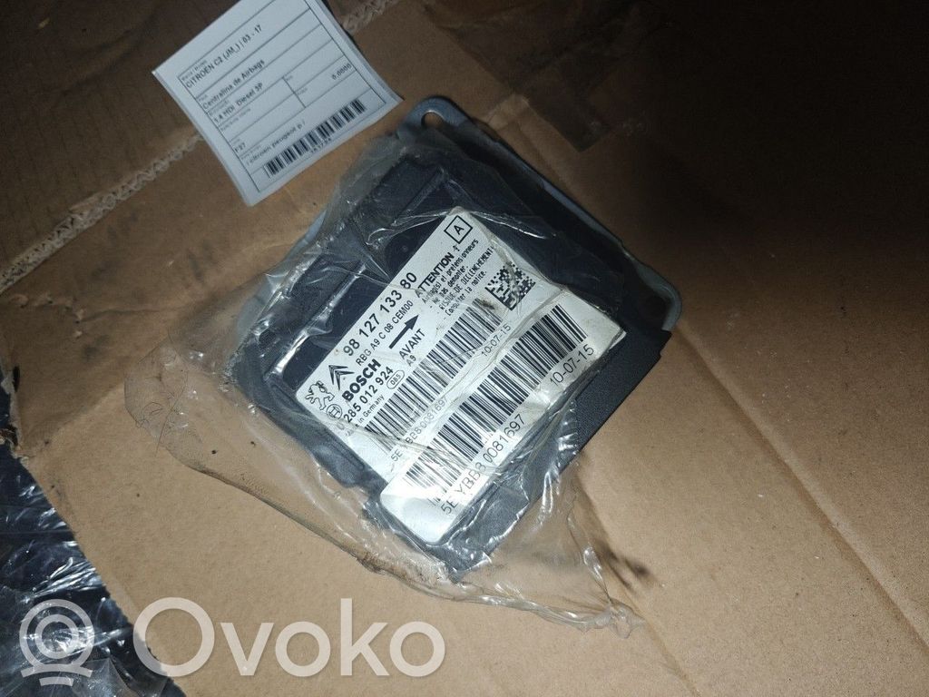 Airbag control unit/module   0285012924,BOSCH,CITROENPEUGEOTP