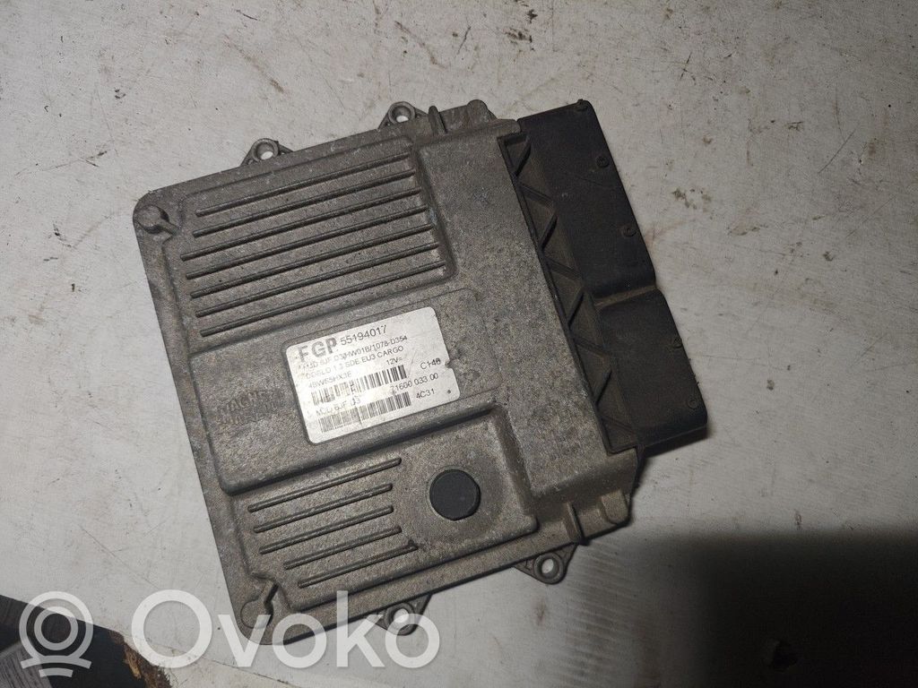Engine control unit/module   55194017MJD6JFD3,FIATDOBLO13MJET,MJD6JFD3
