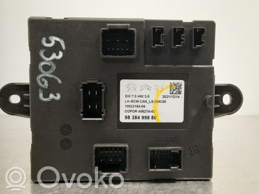 Peugeot 5008 Module de contrôle carrosserie centrale