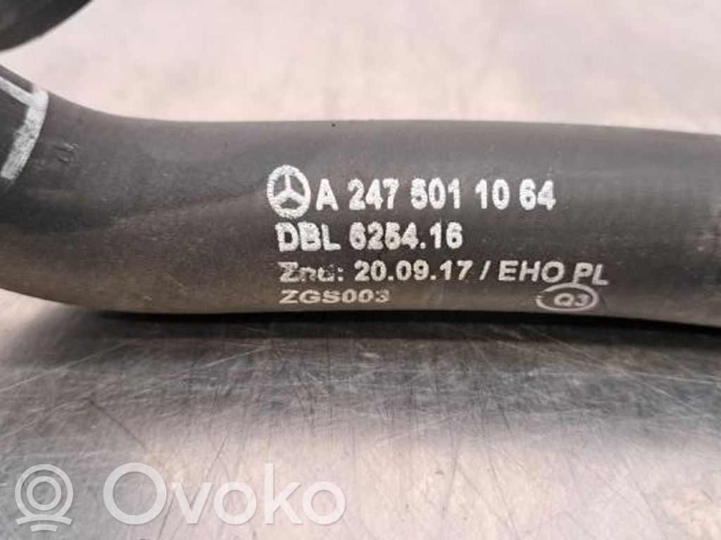 Mercedes-Benz CLA C118 X118 Tuyau de liquide de refroidissement moteur