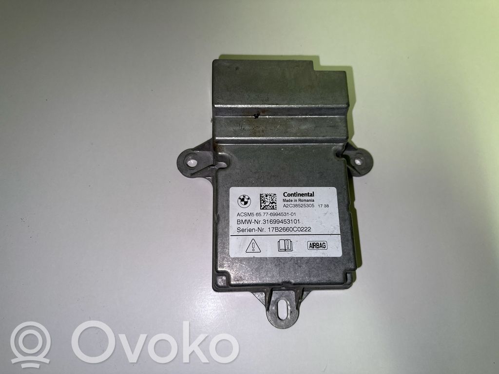 Sterownik / Moduł Airbag   6994531,A2C38525305,17B2660C0222
