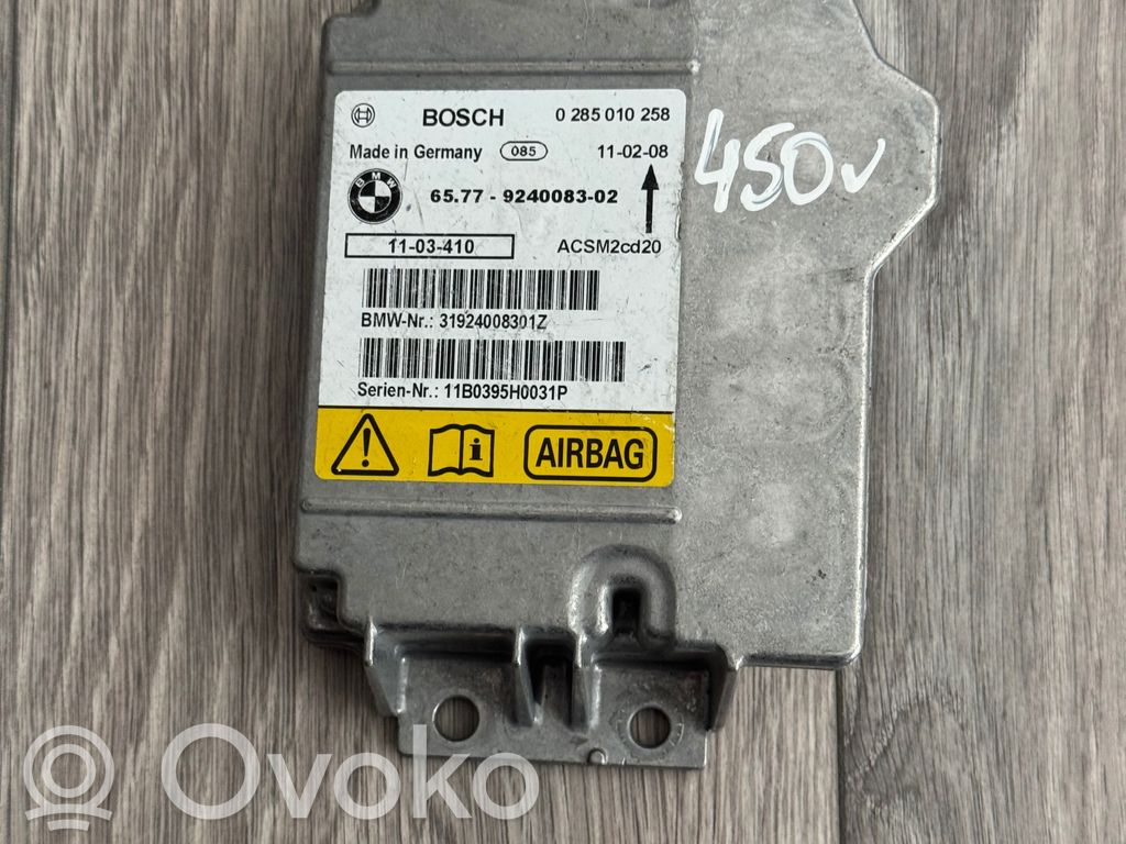 BMW 5 G30 G31 G38 Centralina/modulo airbag 
