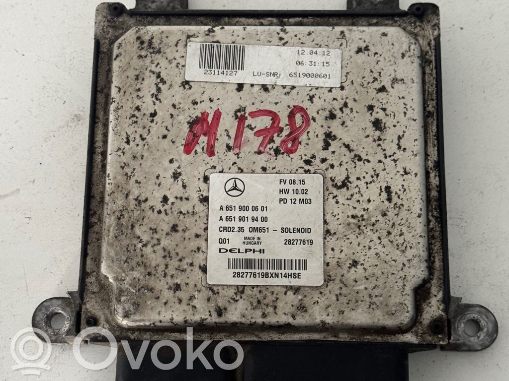 Mercedes-Benz Sprinter W906 Engine control unit/module 