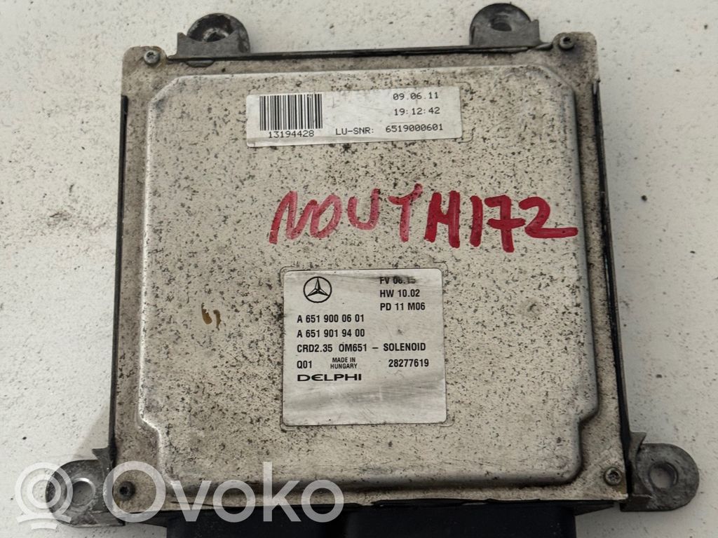Mercedes-Benz Sprinter W906 Engine control unit/module 