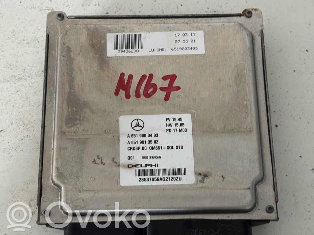 Mercedes-Benz Sprinter W906 Engine control unit/module 