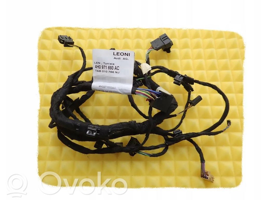 Audi A8 S8 D4 4H Cableado de puerta trasera 