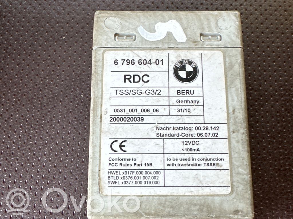 BMW 7 F01 F02 F03 F04 Sterownik / Moduł kontroli ciśnienia w oponach 