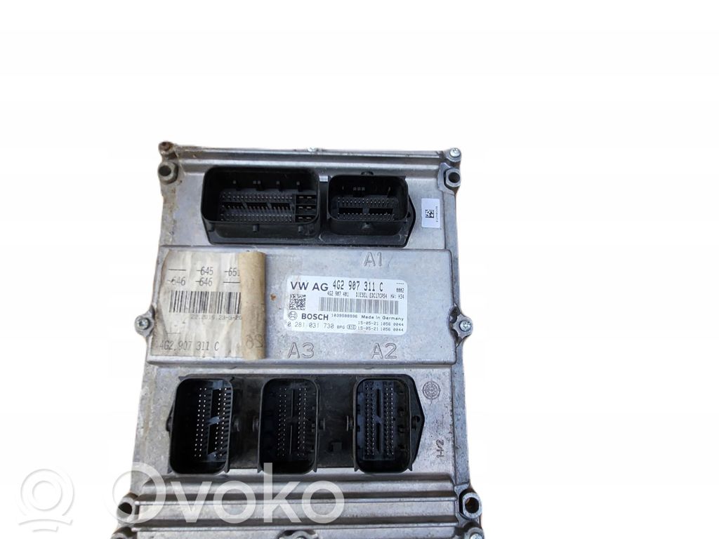 Engine control unit/module ECU   4G2907311C,0281031730