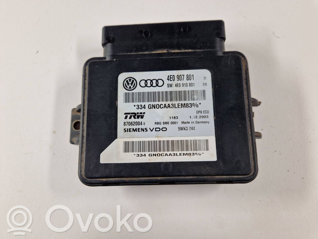 Audi A8 S8 D3 4E Hand brake control module 
