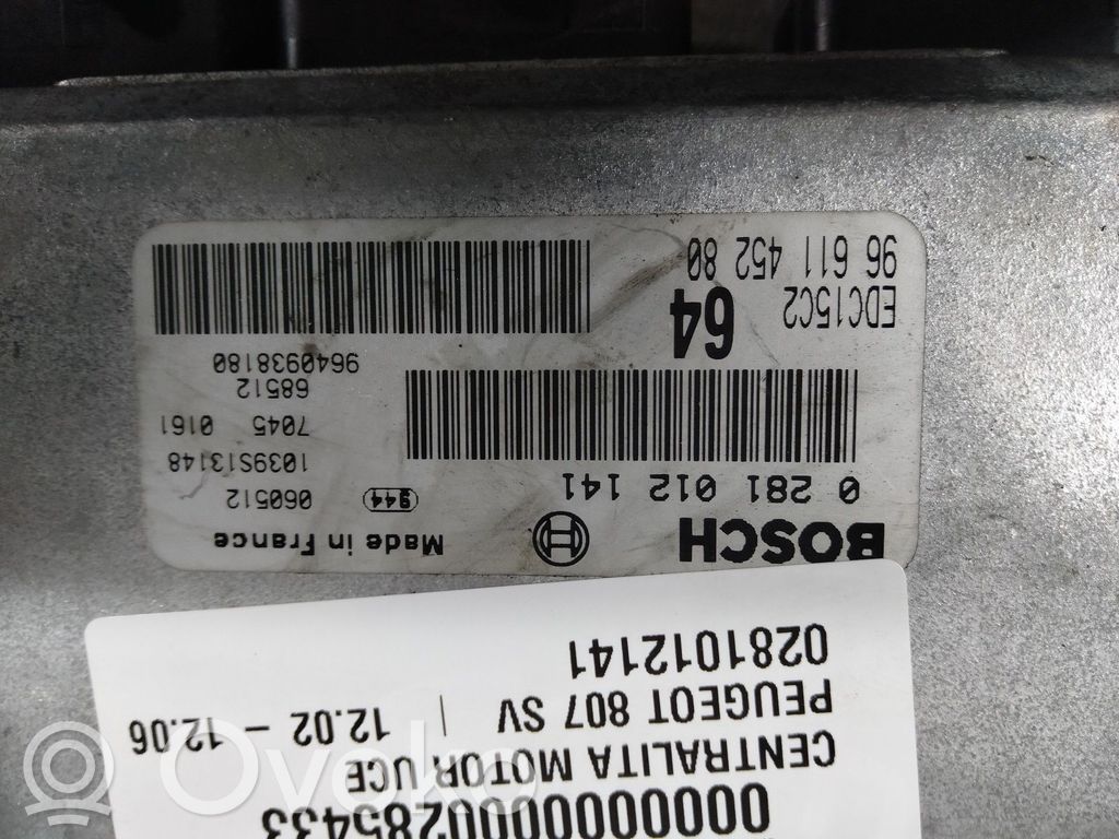 Peugeot 807 Engine control unit/module 