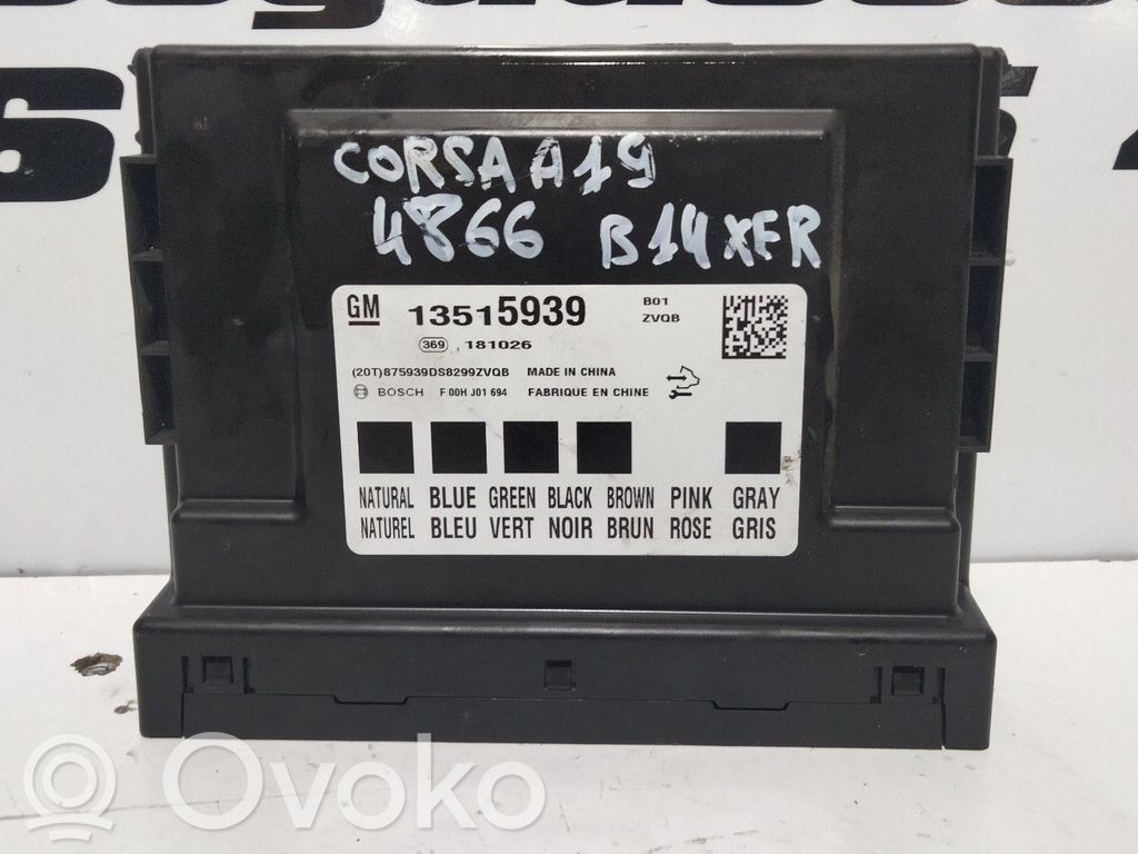Opel Corsa E Other control units/modules 