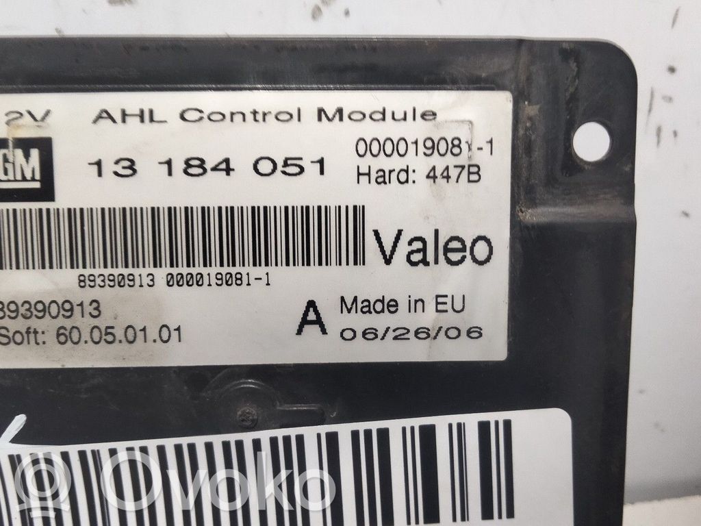 Opel Vectra C Unitate/modul control lămpi xenon 