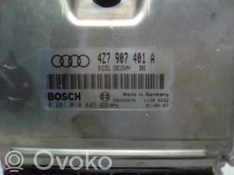 Engine control unit/module   0281010445,4Z7907401A