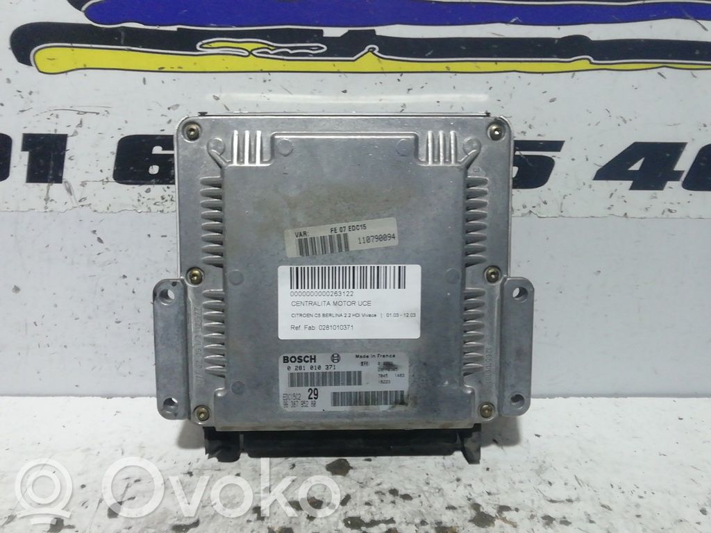 Unidad de control/módulo del motor   0281010371,9638195280
