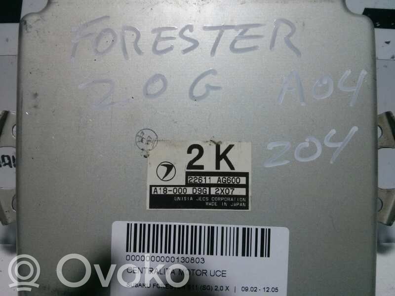Subaru Forester SG Moottorin ohjainlaite/moduuli 