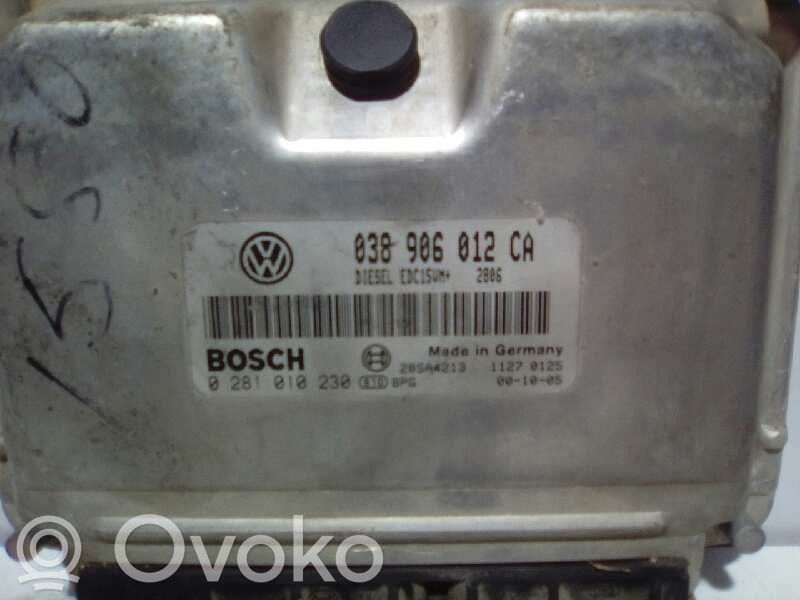 Unidad de control/módulo del motor   0281010230,038906012CA