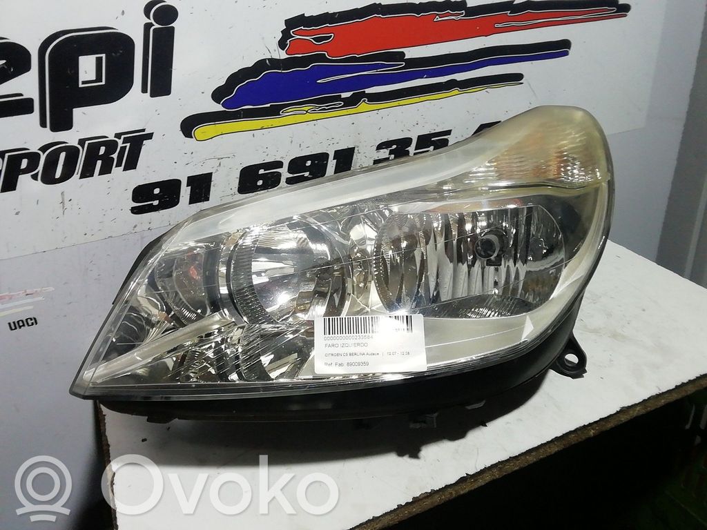 Citroen C5 Headlight/headlamp 