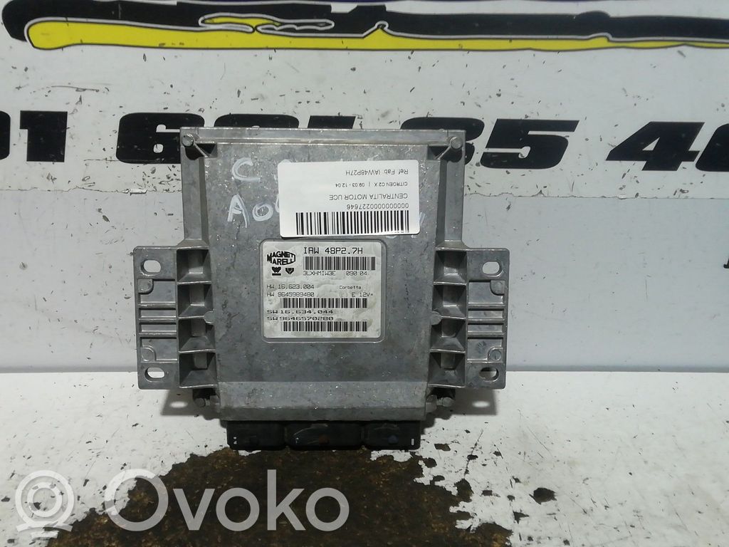 Engine control unit/module   IAW48P27H,9645989480