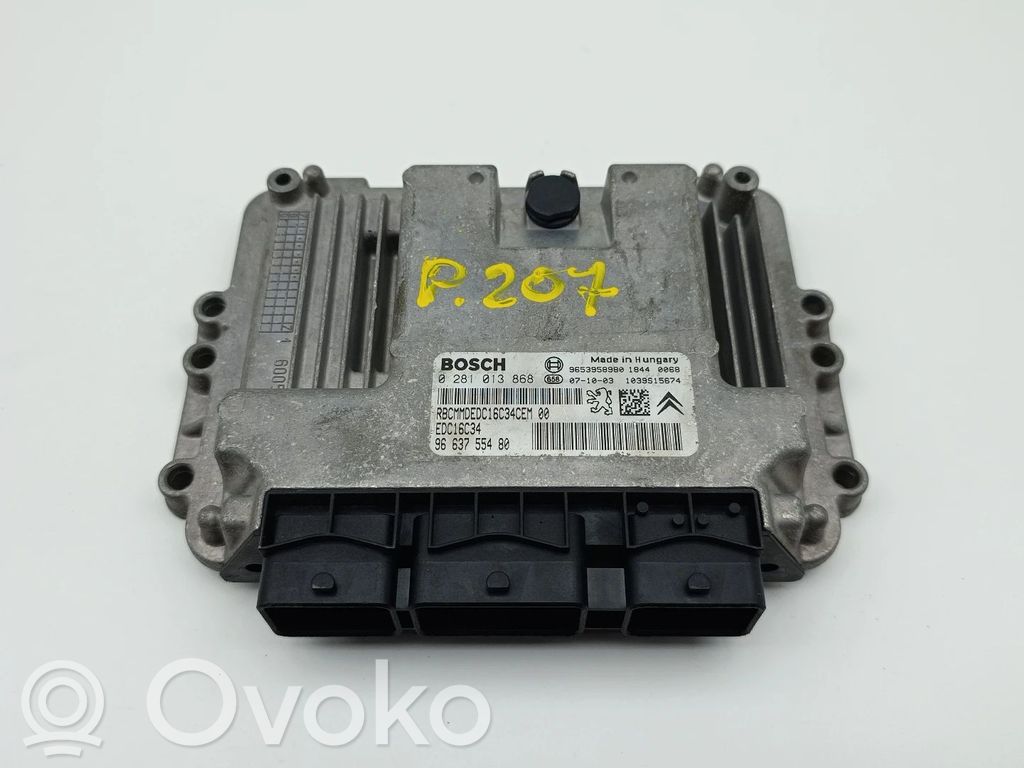 Unidad de control/módulo del motor   0281013868,9663755480