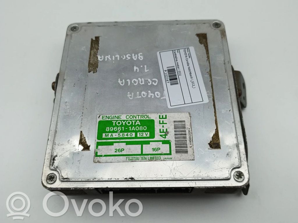 Toyota Corolla Verso E121 Unidad de control/módulo del motor 