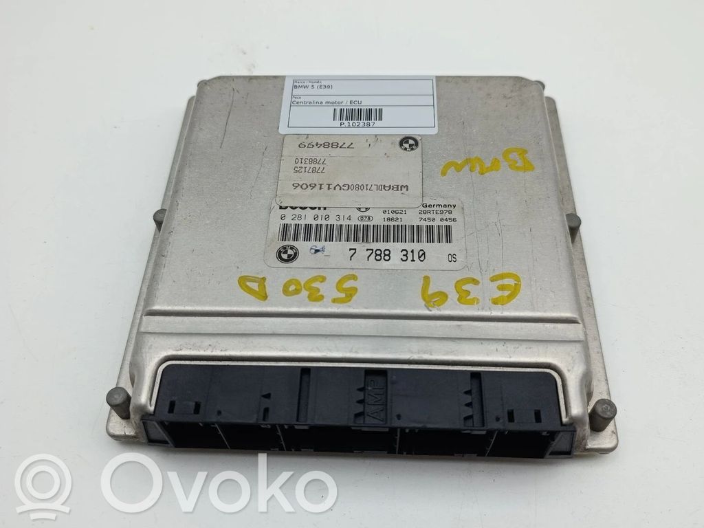 Engine control unit/module   0281010314,28RTE978,7788310