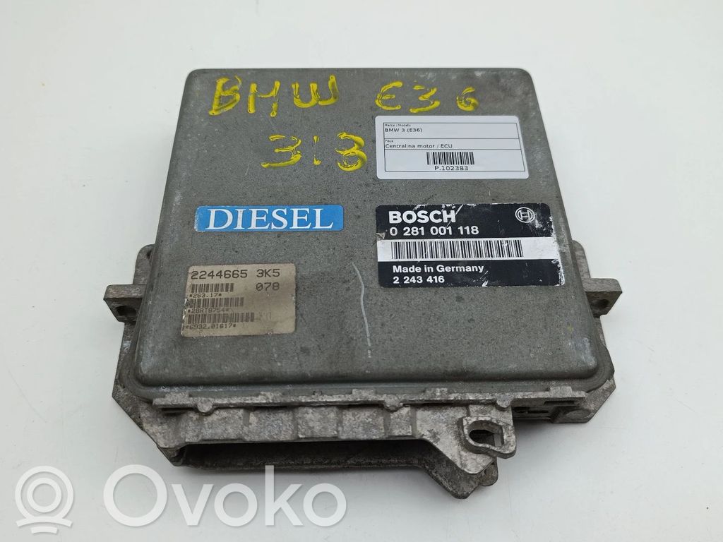 Engine control unit/module   0281001118,2243416