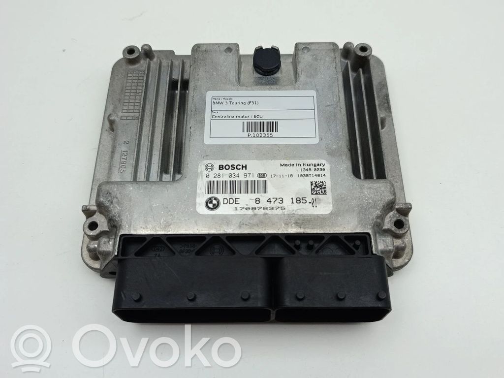 BMW 3 F30 F35 F31 Engine control unit/module 
