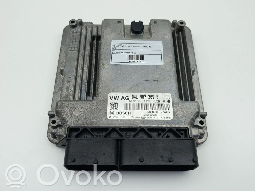 Unidad de control/módulo del motor   04L907309E,0281019175,1039S56556