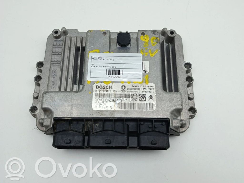 Engine control unit/module   9659342280,0281011863,9653958980,EDC16C34