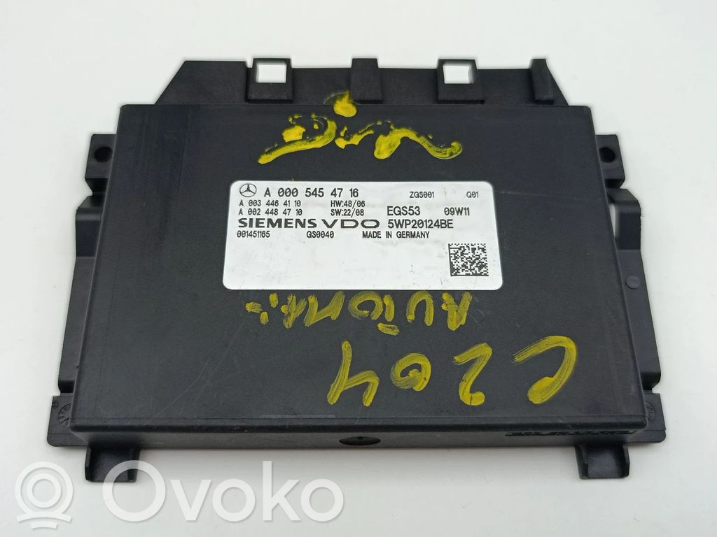 Mercedes-Benz C W204 Module de contrôle de boîte de vitesses ECU 