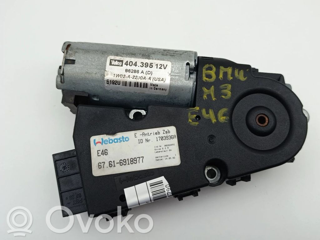 Moteur de toit escamotable   67616918977,1703936A