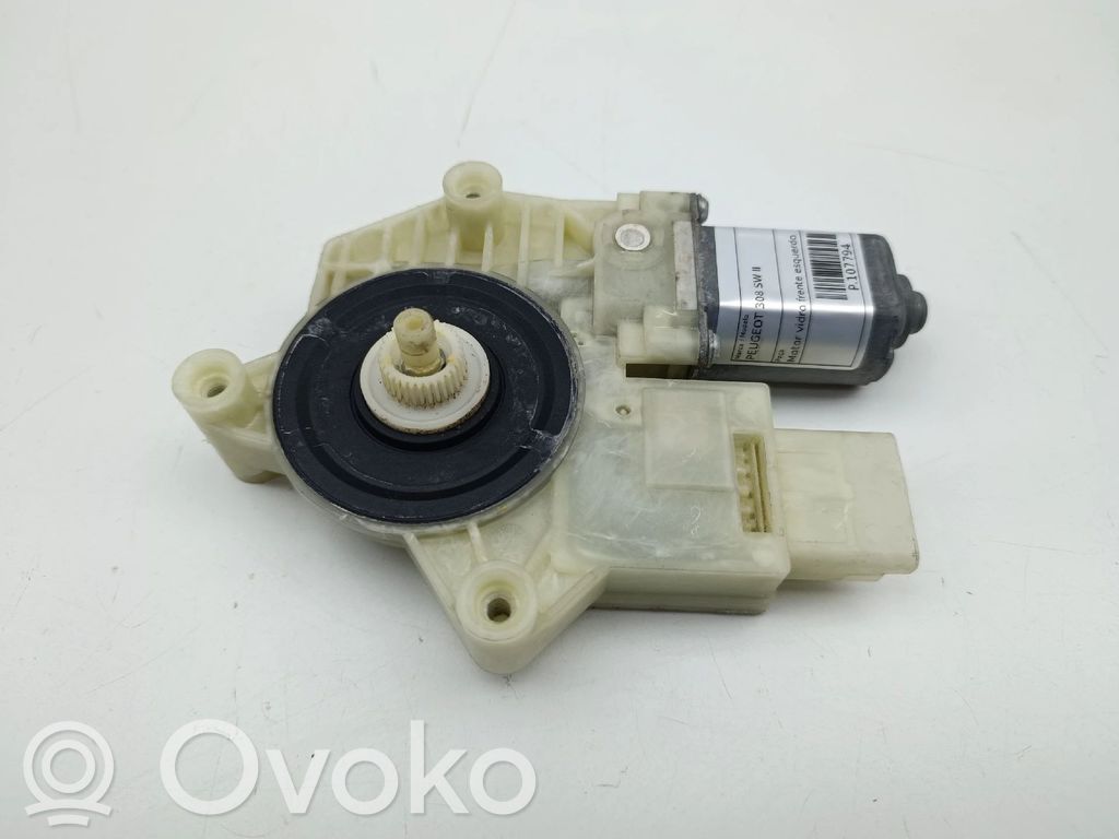 Peugeot 308 Silnik regulatora szyby drzwi przednich 