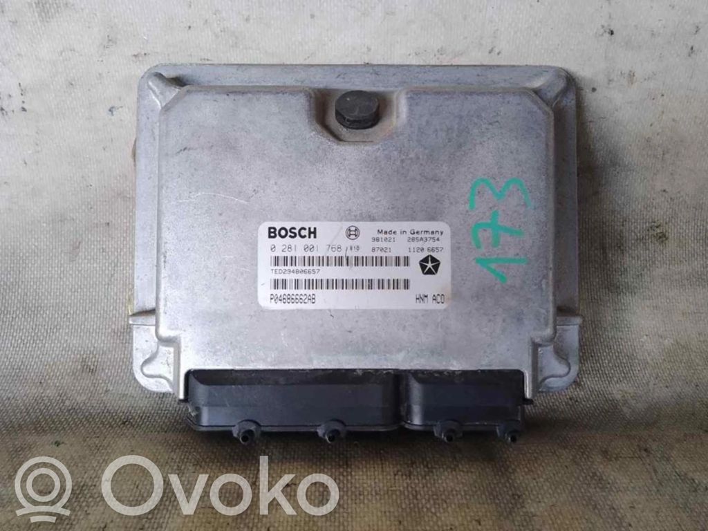 Engine control unit/module ECU   P04686662AB