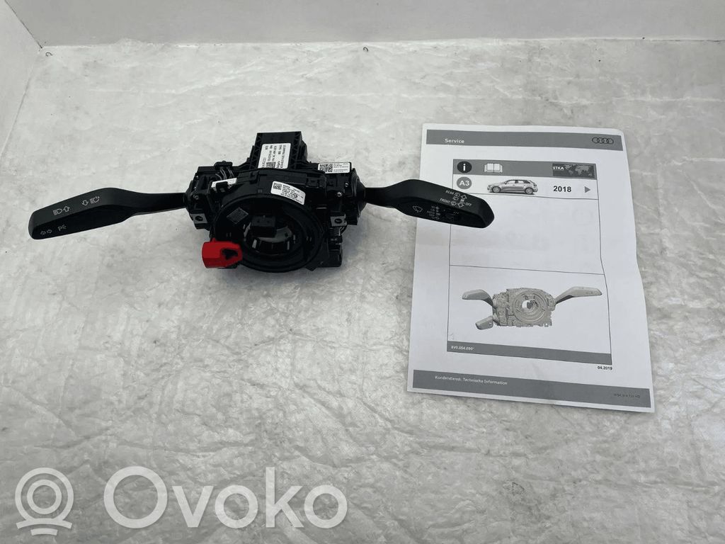 Audi A3 S3 8V Interruptor/palanca de limpiador de luz de giro 