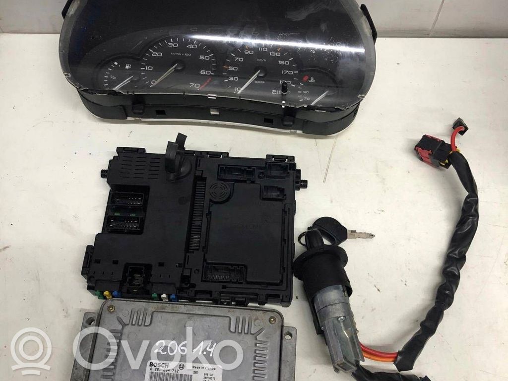 Peugeot 206 Kit cu ECU motor și set închidere uși 