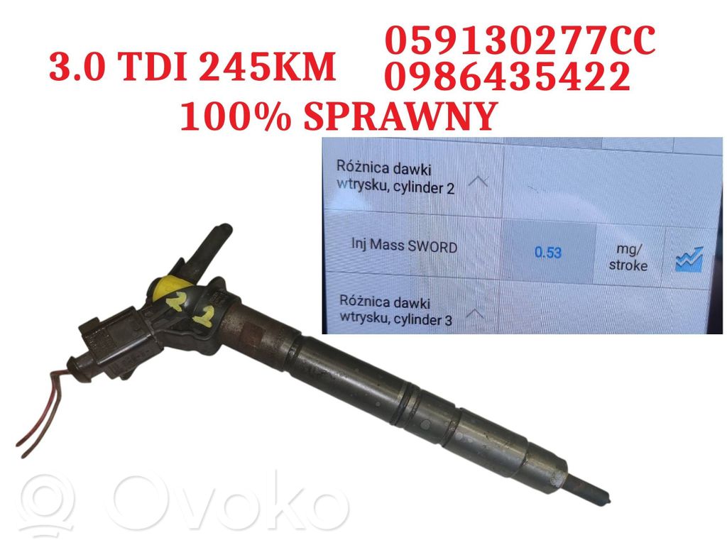 Audi A6 S6 C7 4G Inyector de combustible 