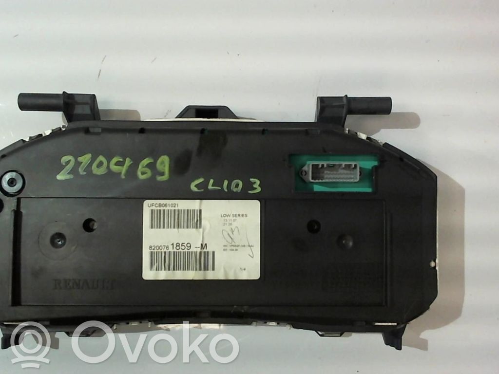 Renault Clio III Velocímetro (tablero de instrumentos) 