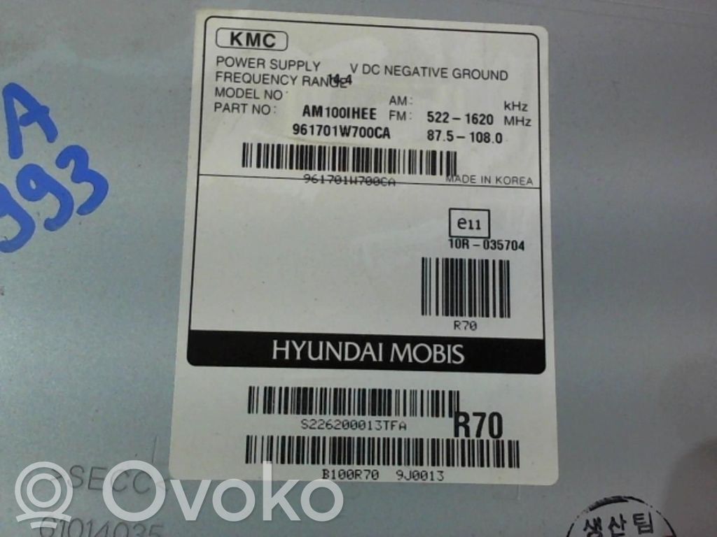 KIA Rio Radio/CD/DVD/GPS head unit 