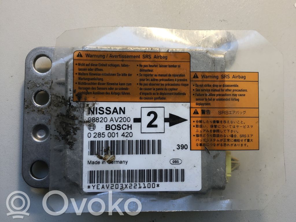 Nissan Primera Airbag control unit/module 