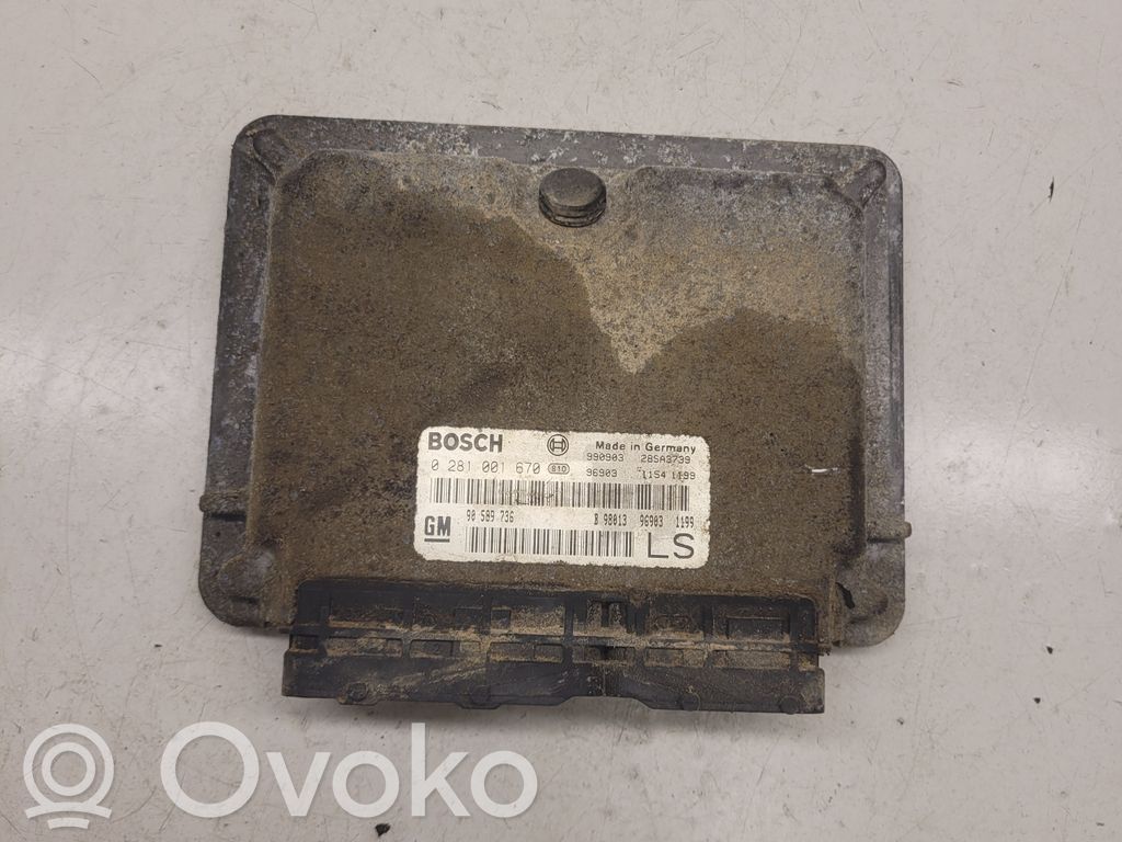 Opel Astra G Engine control unit/module 