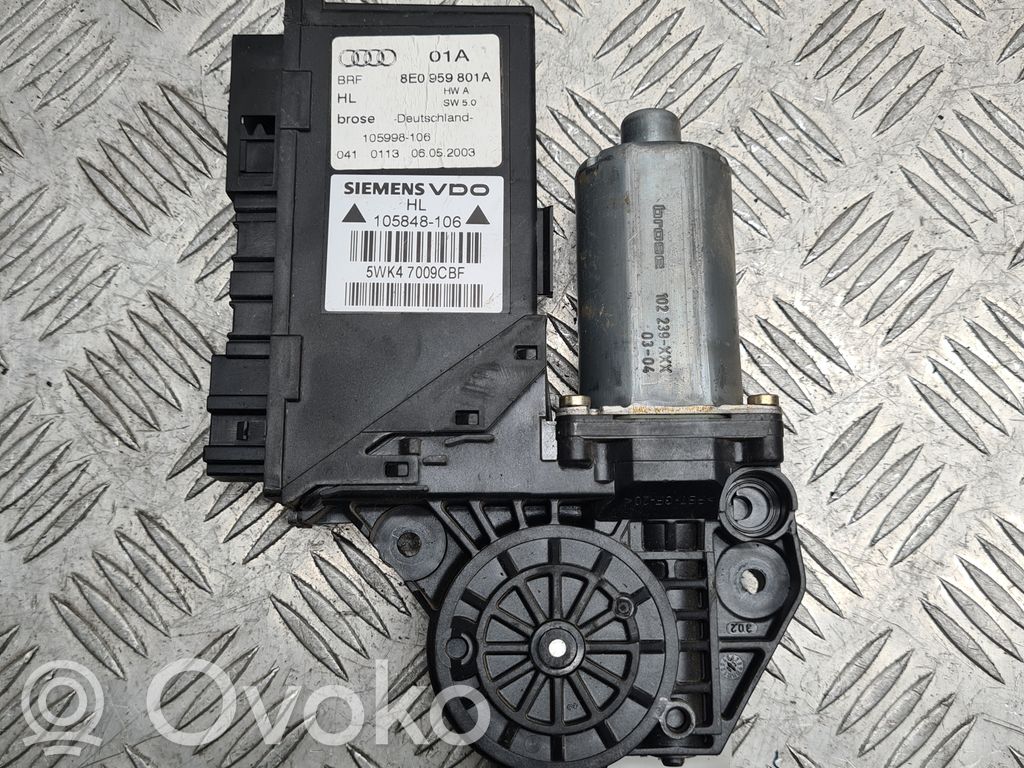 Audi A4 S4 B6 8E 8H Silniczek podnoszenia szyby drzwi tylnych 