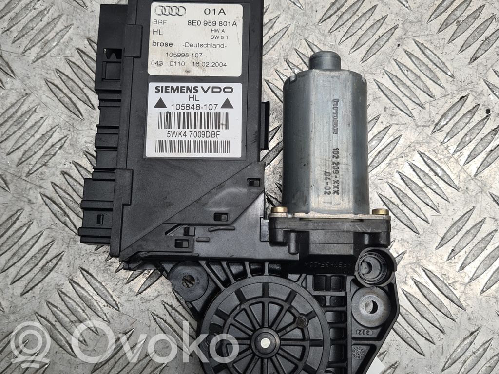 Audi A4 S4 B6 8E 8H Silniczek podnoszenia szyby drzwi tylnych 