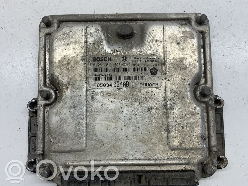 Engine control unit/module   P05034034AB,0281011093