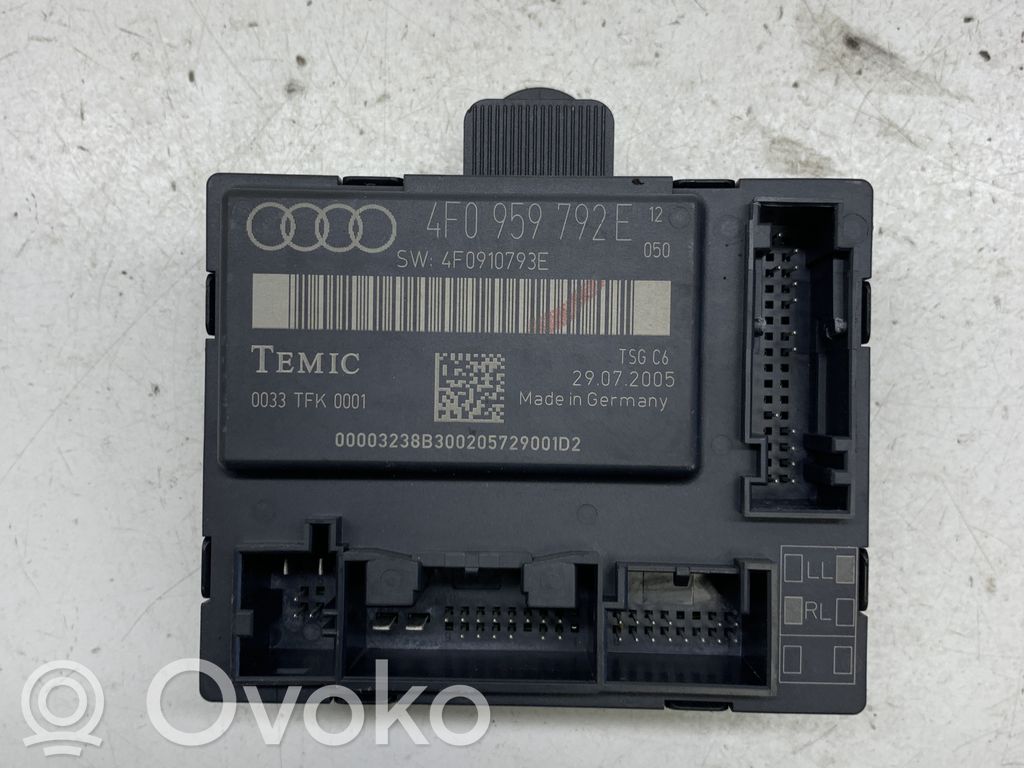 Unité de commande module de porte   4F0959792E,4F0910793E