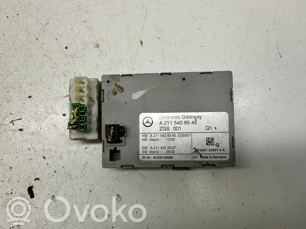 Mercedes-Benz E W211 Moduł sterowania Gateway 
