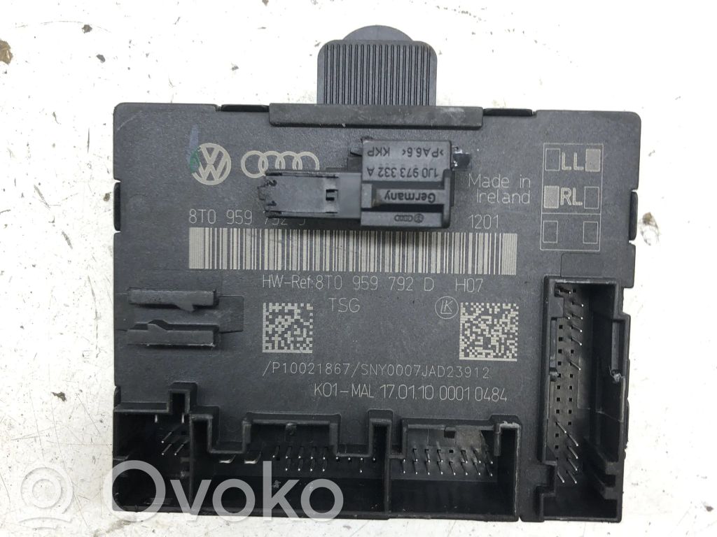 Audi A5 Sportback 8TA Door control unit/module 