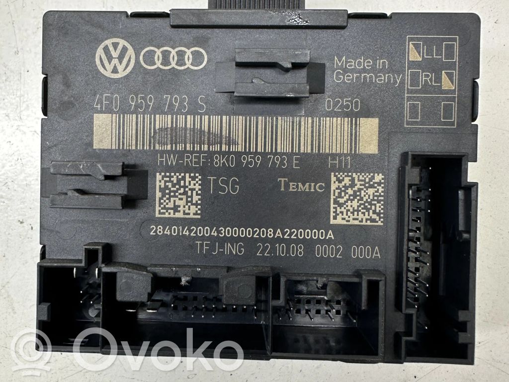 Audi A6 S6 C6 4F Unitate/modul comandă uși 