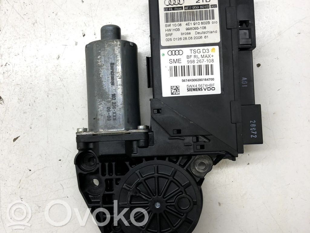 Audi A8 S8 D3 4E Front door window regulator motor 