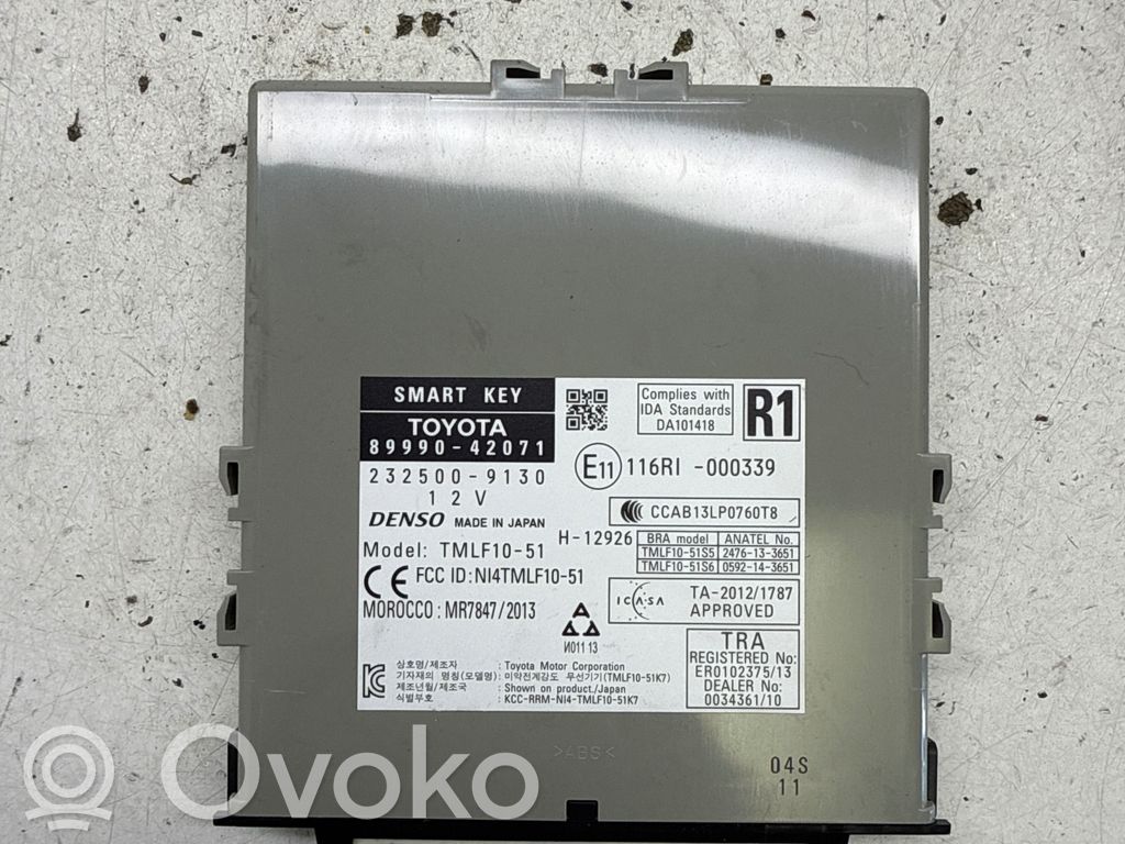 Toyota RAV 4 (XA40) Moduł / Sterownik systemu uruchamiania bezkluczykowego 